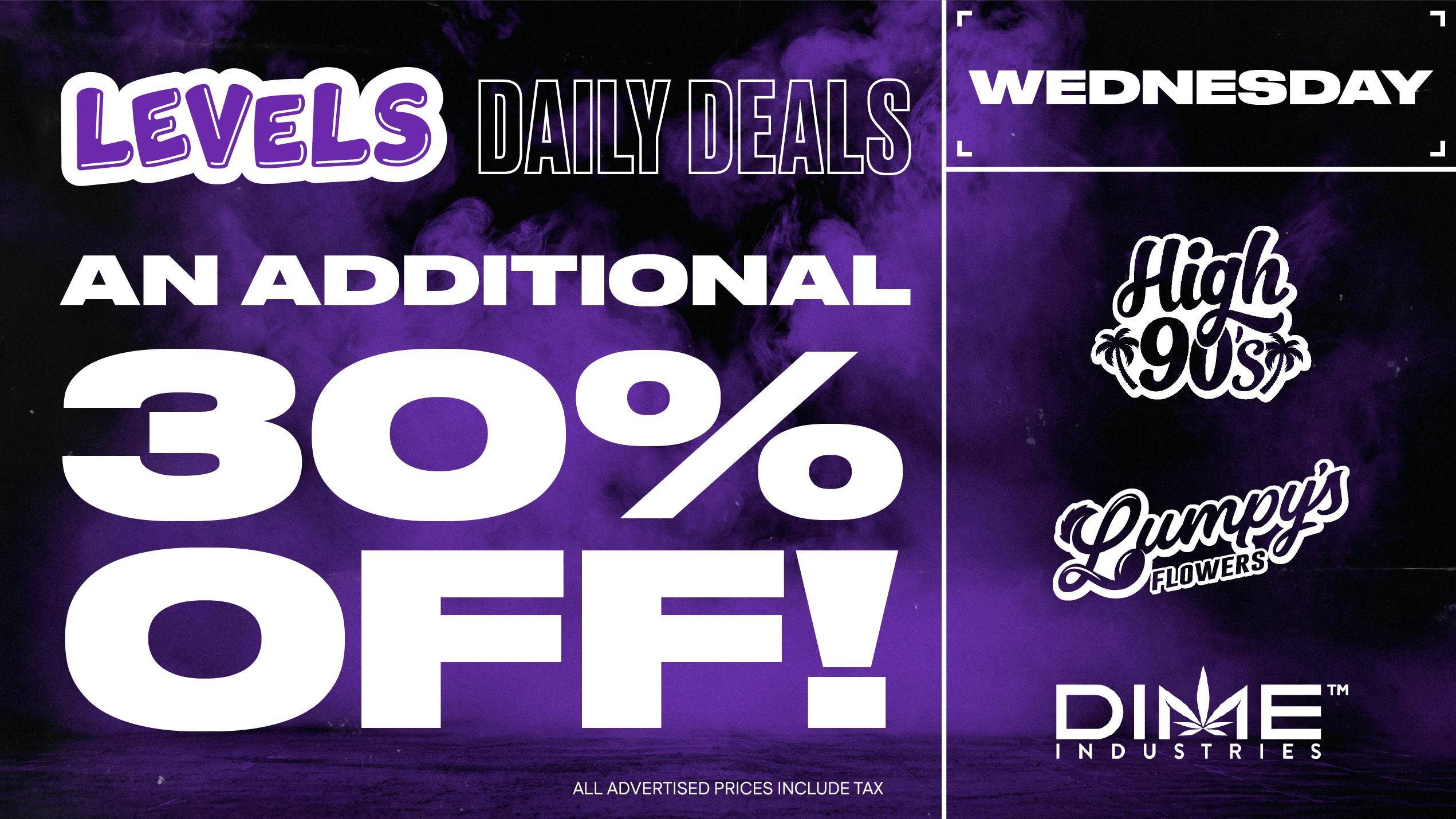 Levels - Merced Wednesday Deal: An Additional 30% Off!