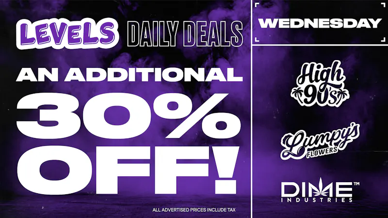 Levels - Merced Wednesday Deal: An Additional 30% Off!