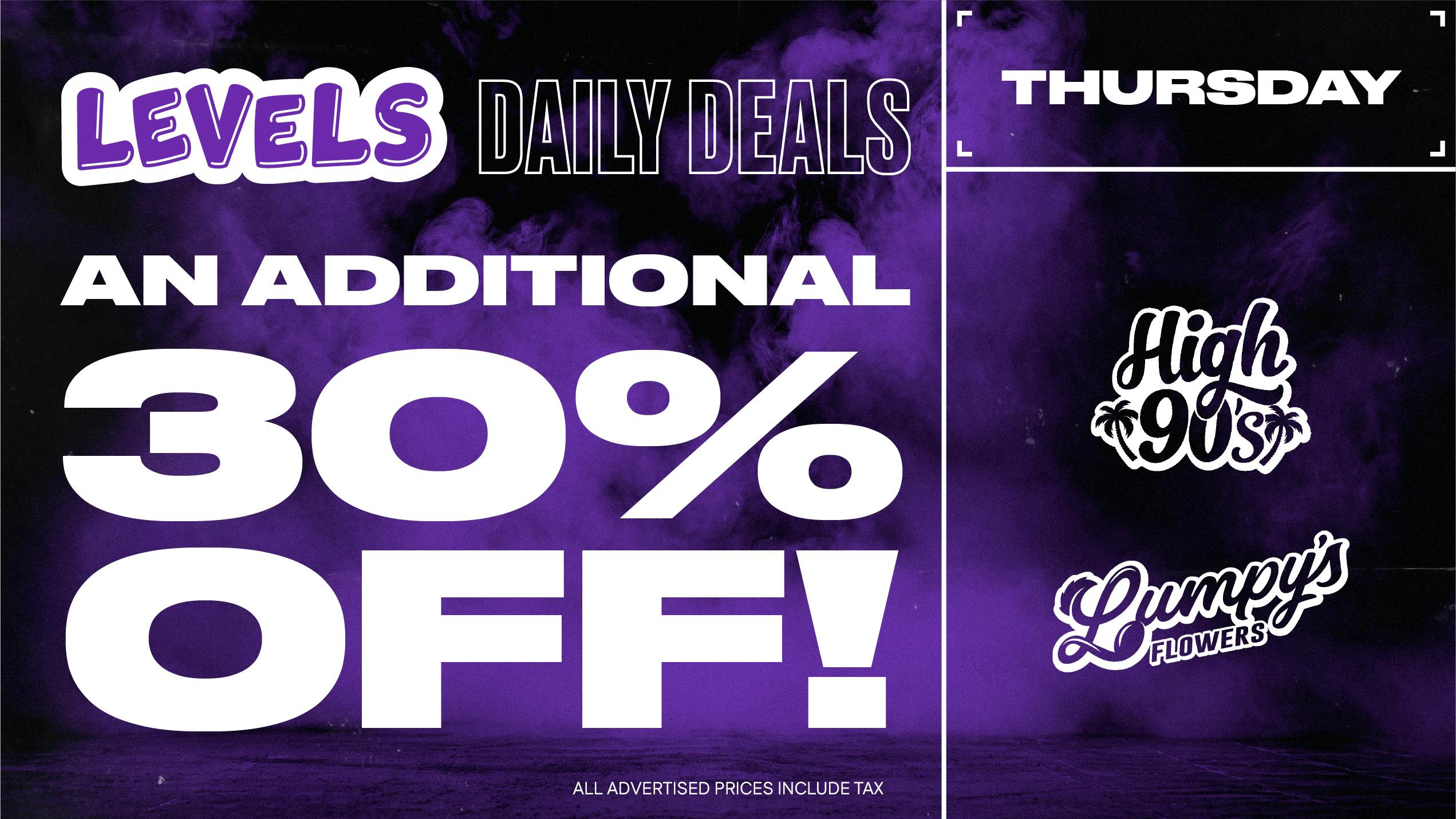 Levels - Merced Thursday Deal: An Additional 30% Off!