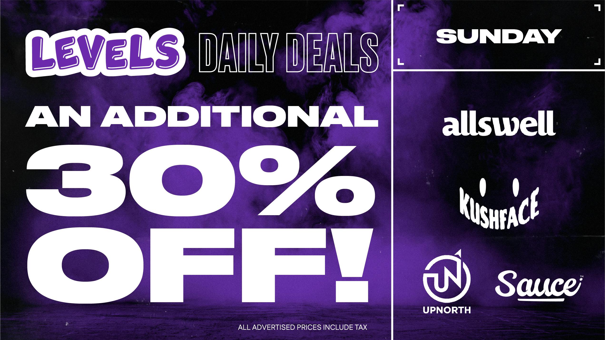 Levels - Merced Sunday Deal: An Additional 30% Off!