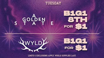 Chkn 'n Wafflez A Golden State B1G1 $1 8th / WYLD B1G1 $1