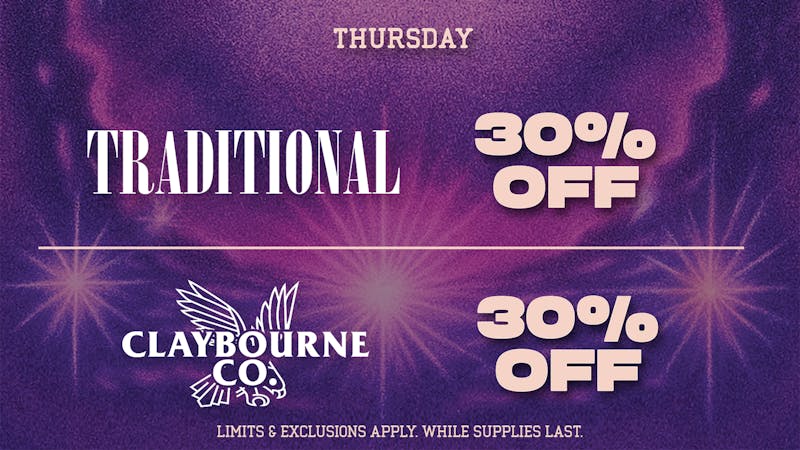 Chkn 'n Wafflez 30% off TRADITIONAL & CLAYBOURNE