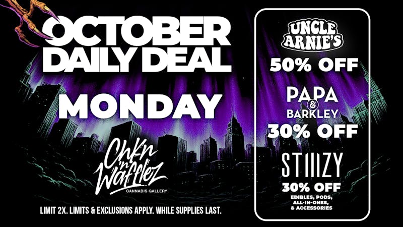 Chkn 'n Wafflez 50% OFF UNCLE ARNIES / 30% OFF PAPA AND BARKLEY