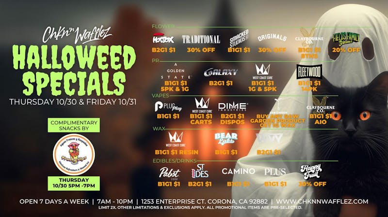 Chkn 'n Wafflez HALLOWEED - Spooky good deals!!!!