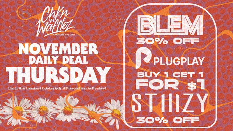 Chkn 'n Wafflez PLUGPLAY B1G1 $1 / BLEM 30% OFF / 30% OFF STIIIZY