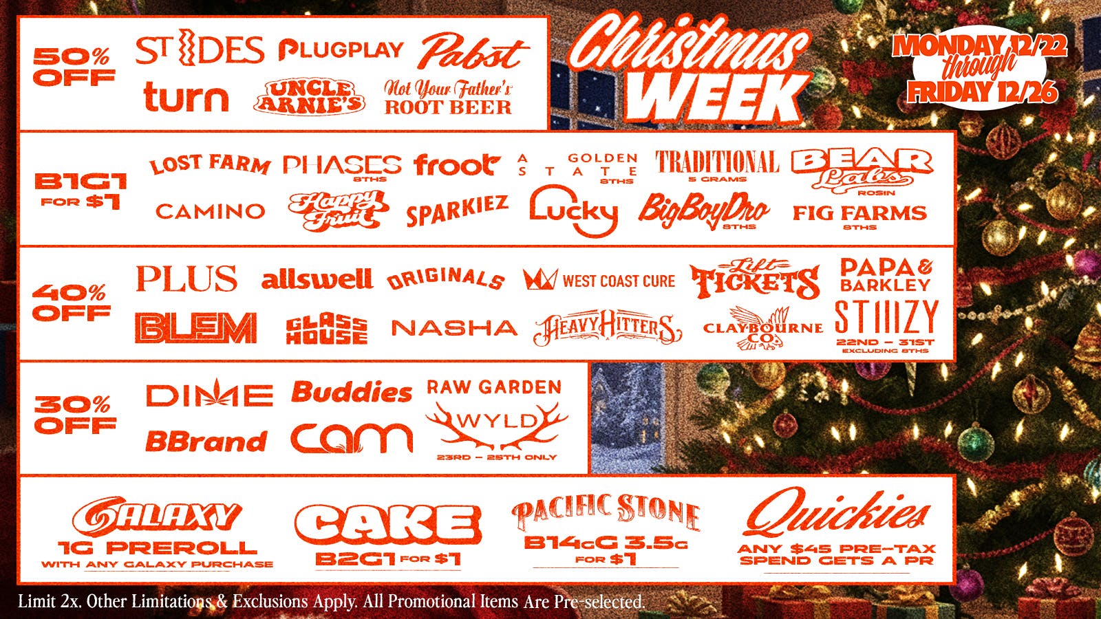 Chkn 'n Wafflez CHRISTMAS WEEK DEALS 12/22-12/26 UP TO 50% OFF