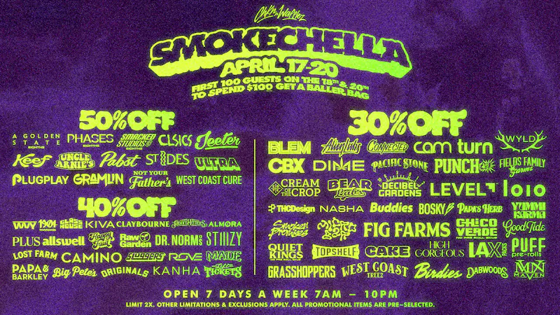 Chkn 'n Wafflez SMOKECHELLA 30%-50% OFF Storewide