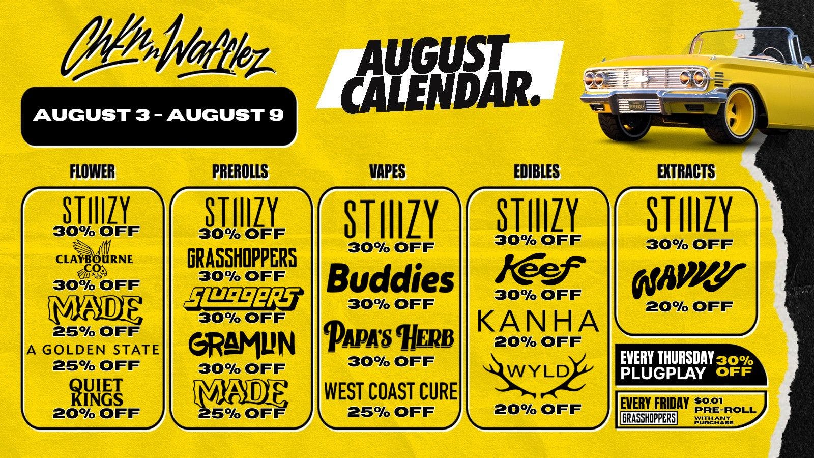 Chkn 'n Wafflez Weekly Deals 8/3 - 8/9: Save big on all your faves