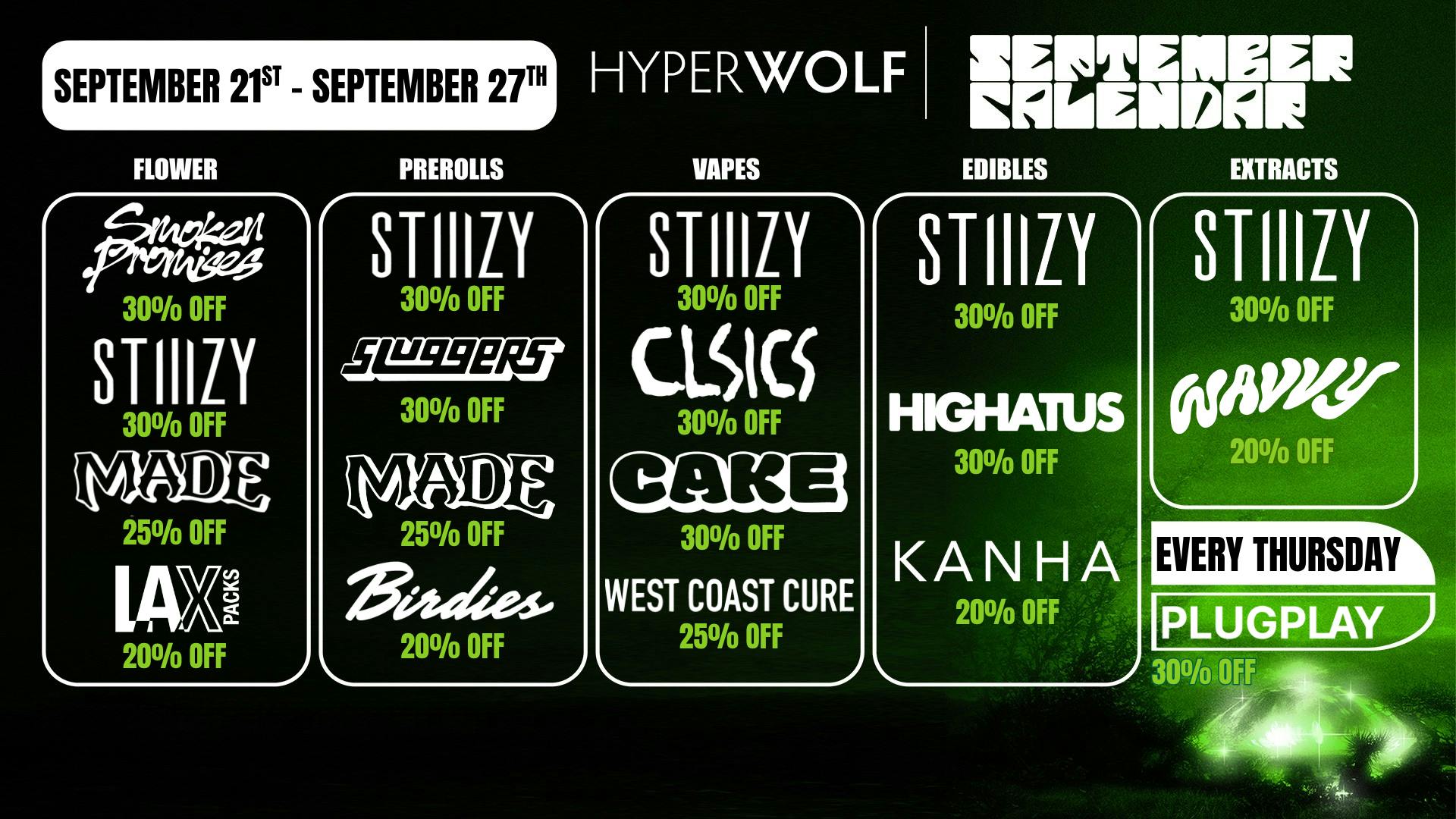Hyperwolf Weekly Deals: 30% off SLUGGERS, CAKE, & HIGHATUS