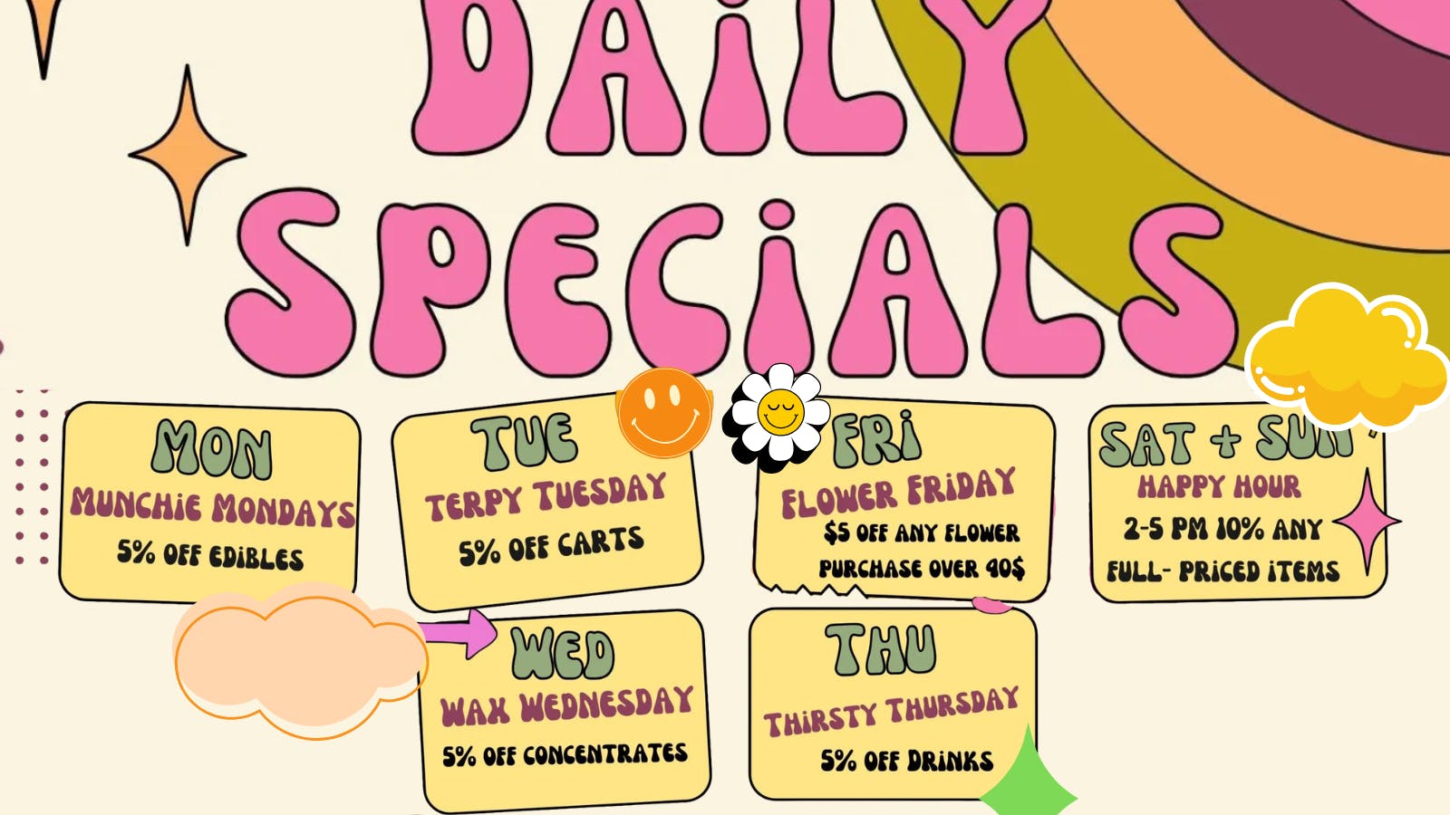 Redbud Apothecary Daily Specials at Redbud Apothecary!