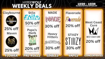 Hyperwolf - Rancho Cucamonga Up to 50% Off: STIIIZY, WCC, MADE + MORE ‼️