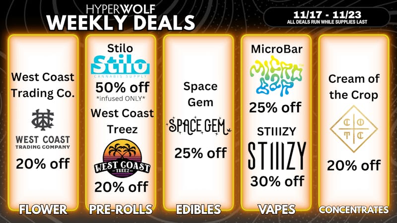 Hyperwolf ‼️🔥 Up to 50% Off: COTC, STIIIZY + MORE ‼️🔥