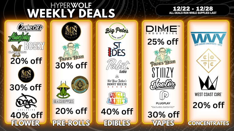 Hyperwolf - Rancho Cucamonga Up to 40% OFF: Doja, Alien Labs, Connected + MORE!