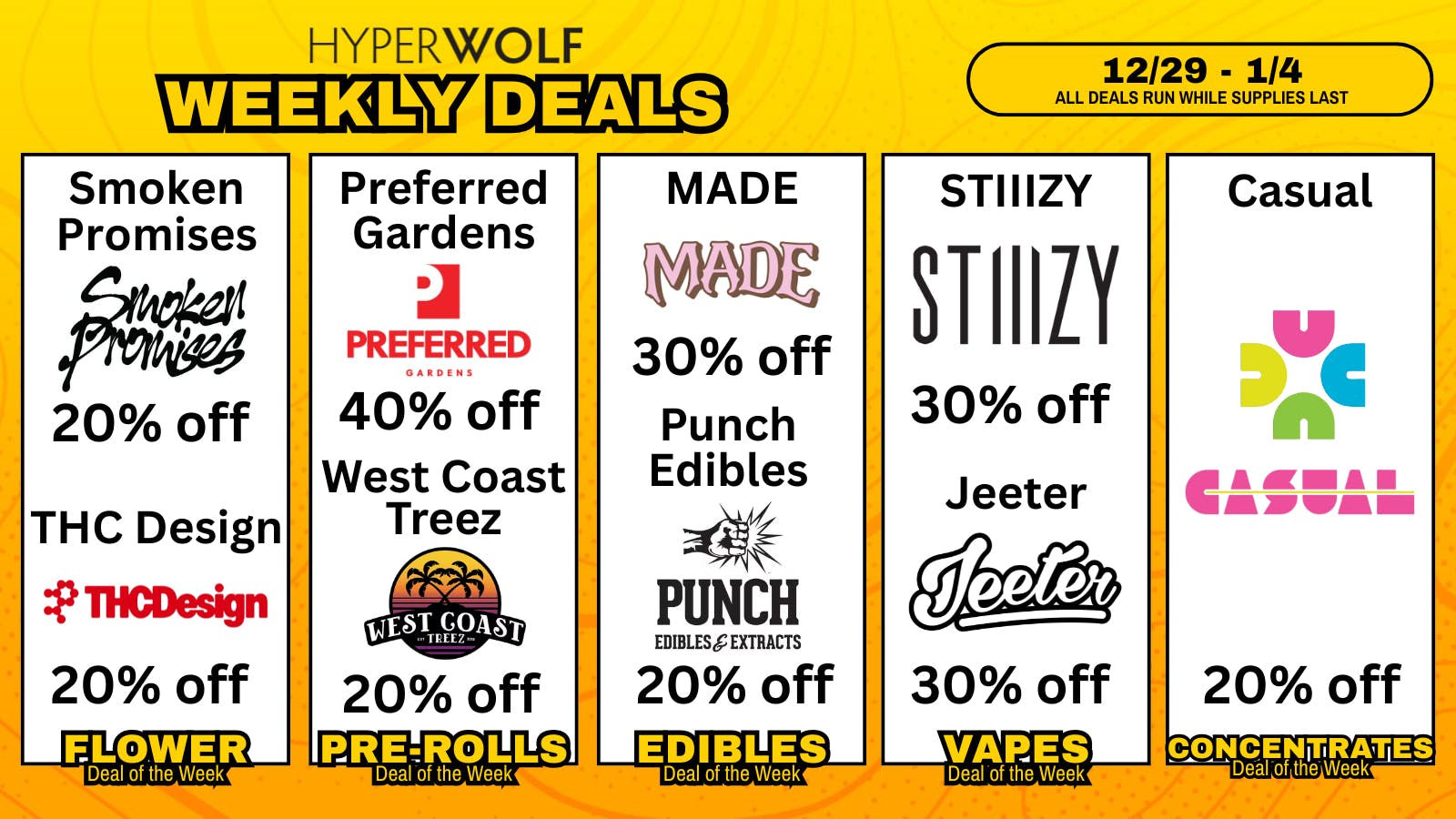 Hyperwolf - Corona / Norco Up to 40% OFF: Jeeter, Preferred Gardens + MORE!