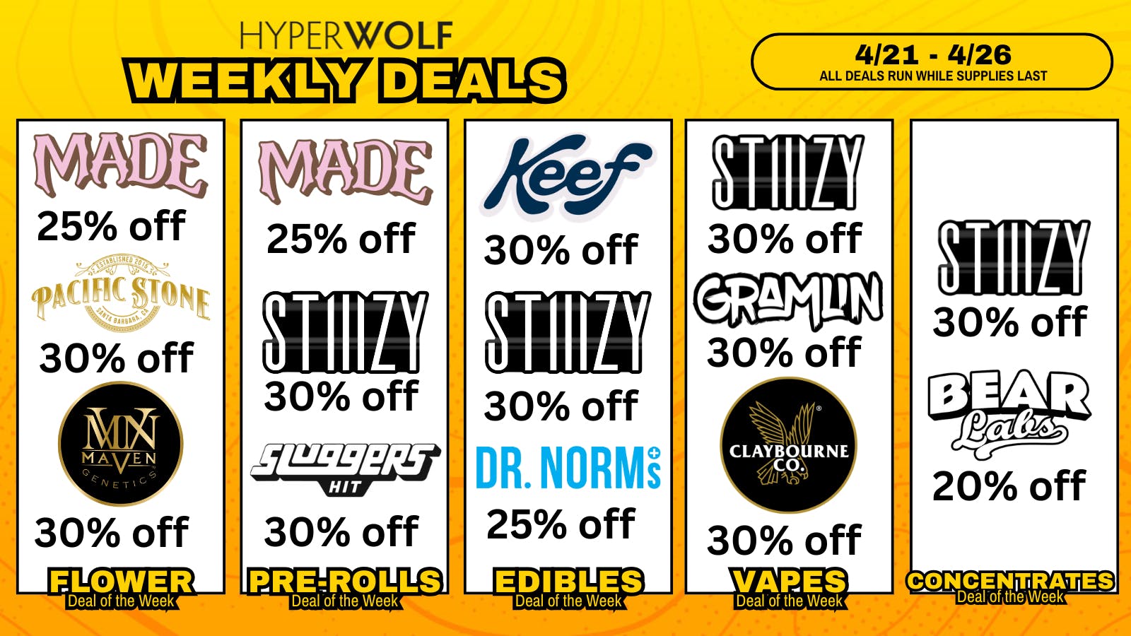 Hyperwolf Up to 30% OFF: CLAYBOURNE, STIIIZY, MADE + MORE!