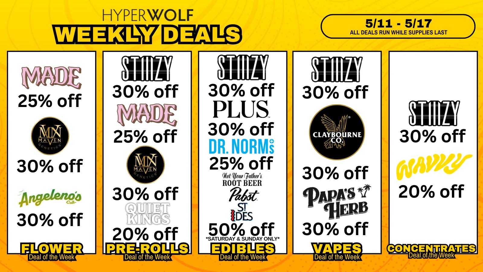 Hyperwolf - Temecula Up to 50% Off: MADE, Claybourne, STIIIZY + MORE!