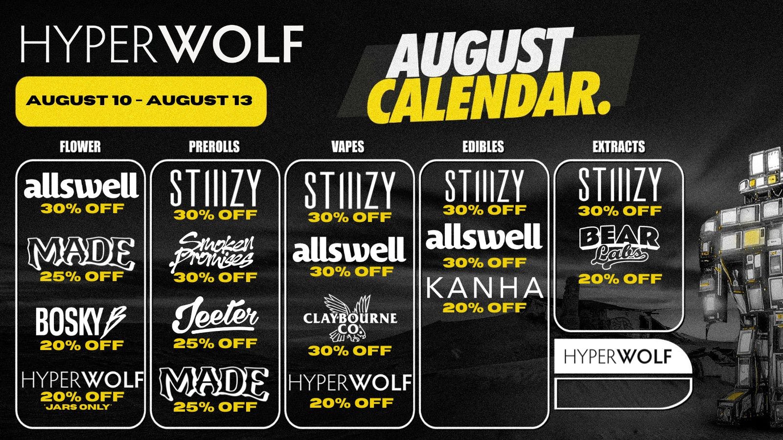 Hyperwolf - Corona / Norco Up to 30% Off: Bosky, Jeeter + MORE ‼️