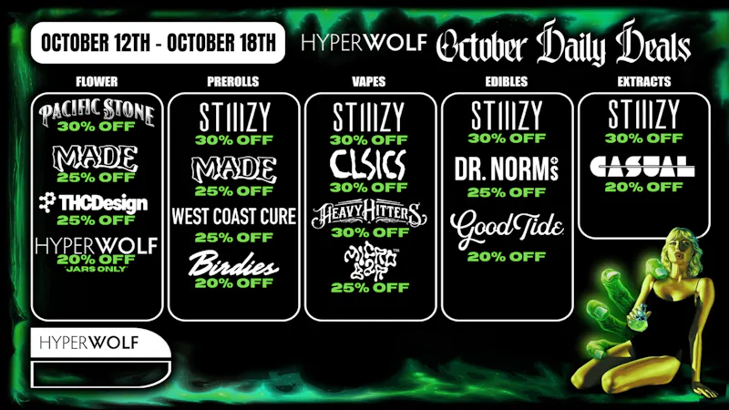 Hyperwolf - Rancho Cucamonga Up to 30% Off: MicroBar, STIIIZY + MORE! 🔥