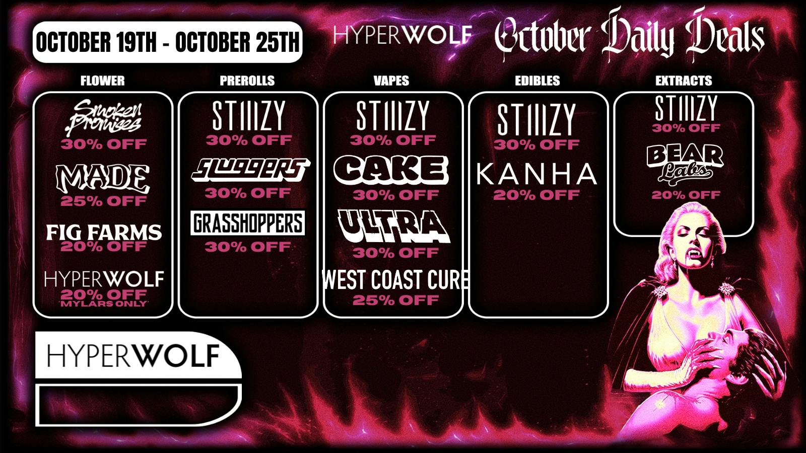 Hyperwolf - Menifee Up to 30% Off: Smoken Promises, Sluggers + MORE!