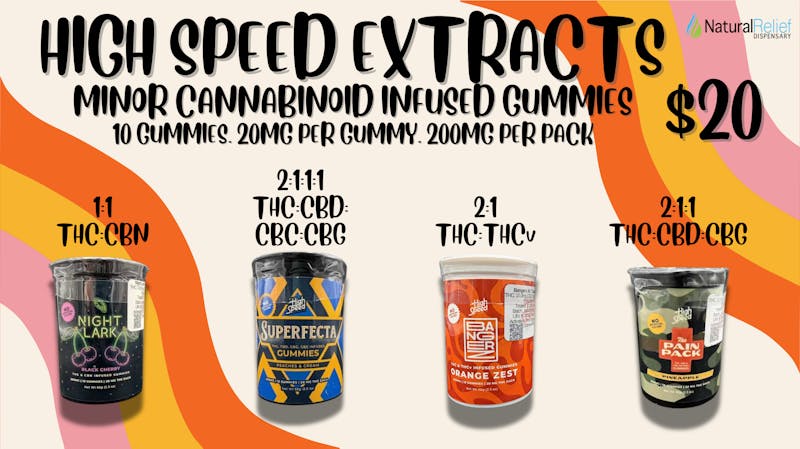 Natural Relief Dispensary HIGH SPEED GUMMIES