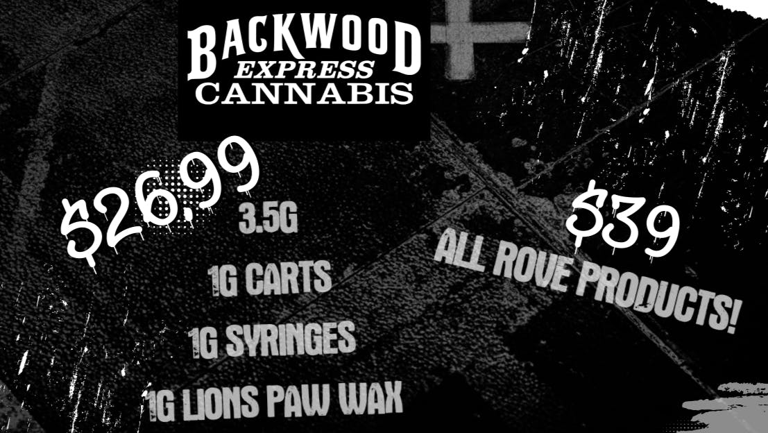 Backwood Express Cannabis 🚨It's the sound of the alarm -- $26.99!🚨