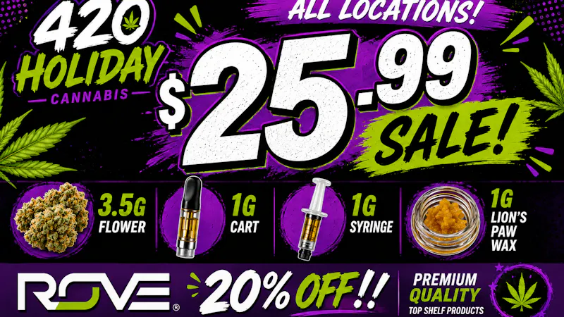 420 Holiday - Long Beach 🌿 420 Deals — $25.99 🌿