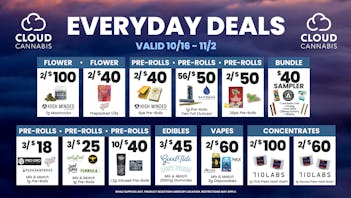 Cloud Cannabis - Gaylord - REC 21+ First Time Customers 50% off Deli + 30% Storewide!