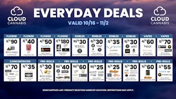 Cloud Cannabis - Kalamazoo - REC 21+ First Time Customers 50% off Deli + 30% Storewide!