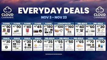 Cloud Cannabis - Kalamazoo - REC 21+ First Time Customers 50% off Deli + 30% Storewide!