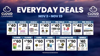 Cloud Cannabis - Cedar Springs - REC 21+ First Time Customers 50% off Deli + 30% Storewide!