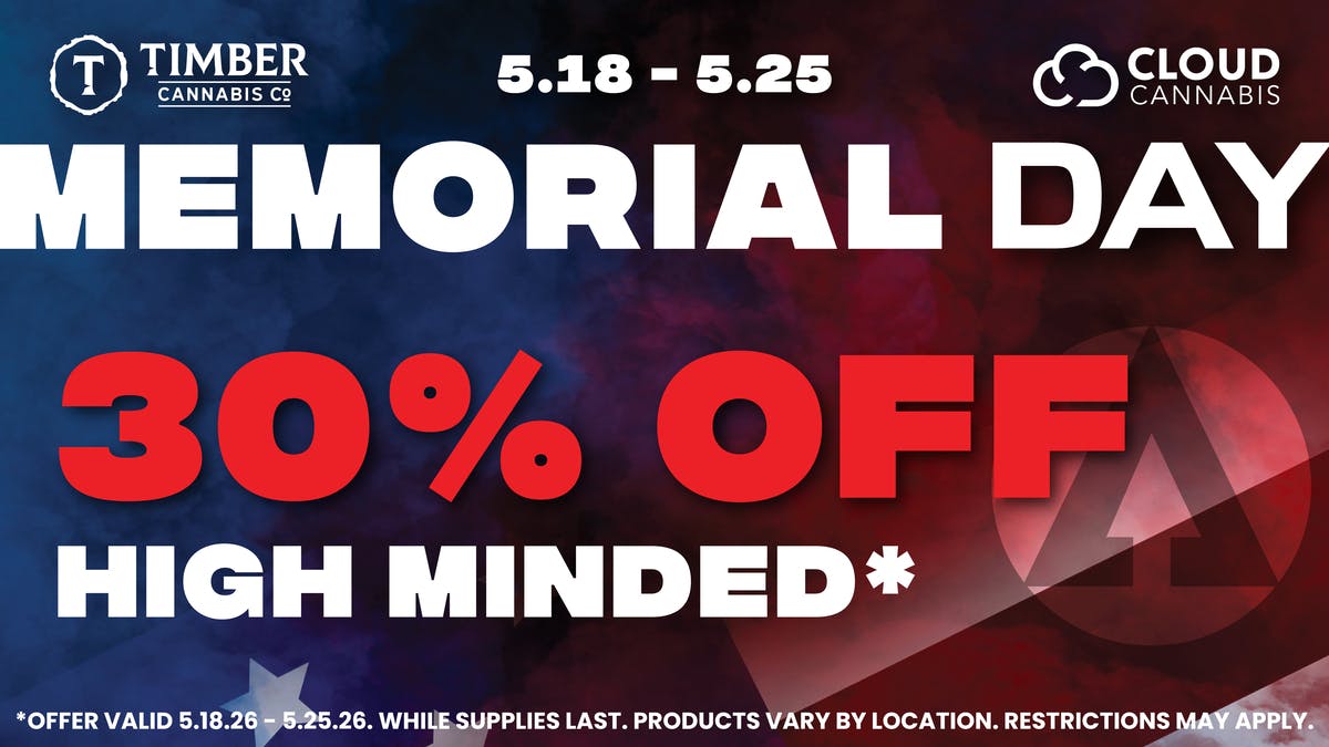 Timber Cannabis Co - Holly Memorial Day Sale