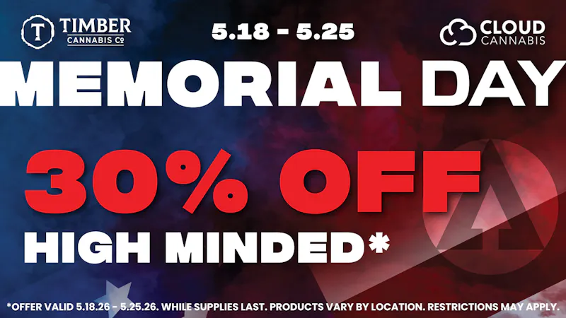 Cloud Cannabis - New Baltimore - REC 21+ Memorial Day Sale