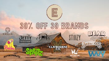 East of Eden Cannabis Co. 30 BRANDS FOR 30% OFF AT EOE