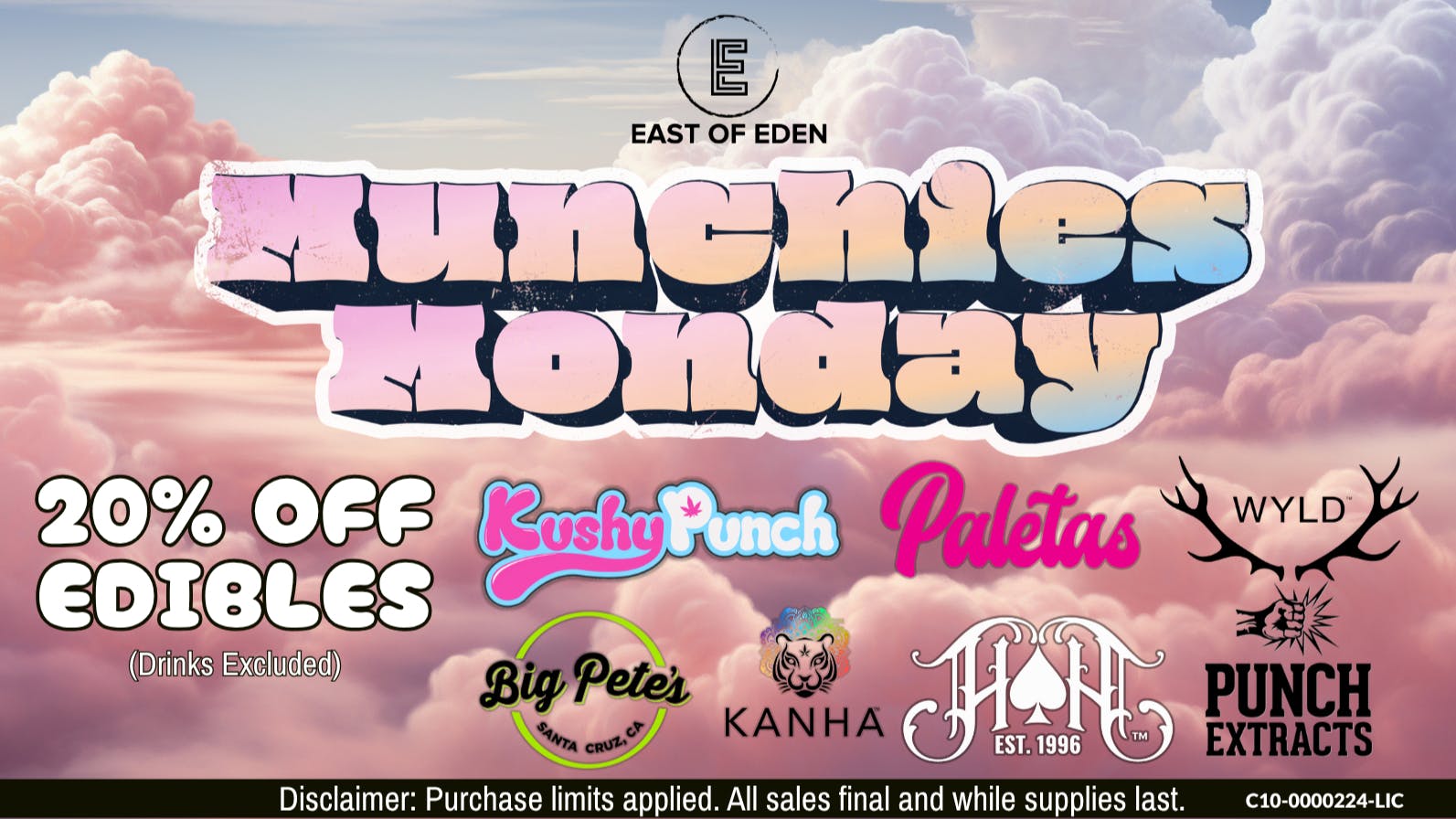 East of Eden Cannabis Co. Munchies Monday at East of Eden!