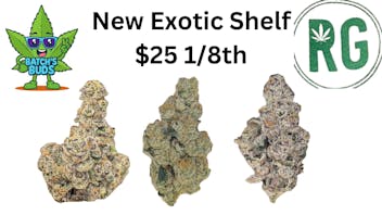 Batch's Buds New Exotics Shelf Grown by Riverside Growcery
