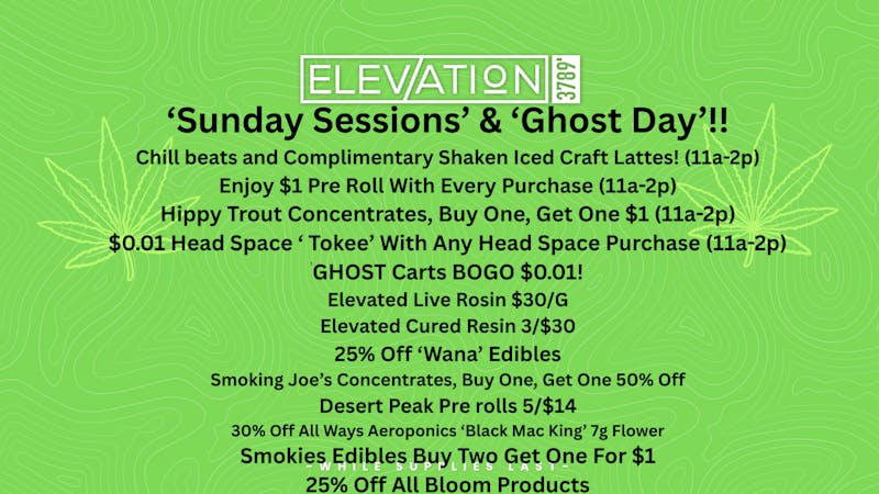 Elevation 3789 Sunday Sessions!