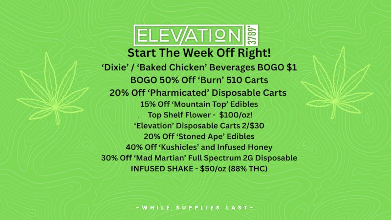 Elevation 3789 Start Your Week Off Right!