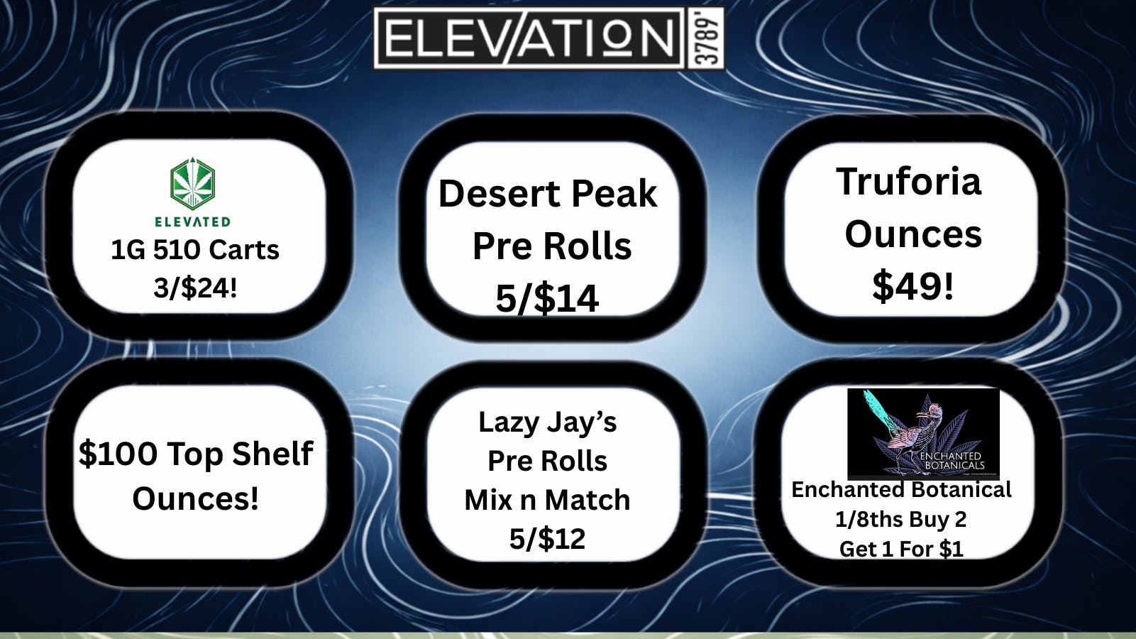 Elevation 3789 Lazy Summer Daze Deals! Elevated/Truforia!