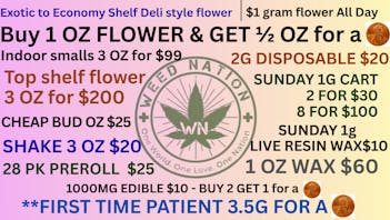 Weed Nation - SW 59th SEPTEMBER SMOKY DEALS