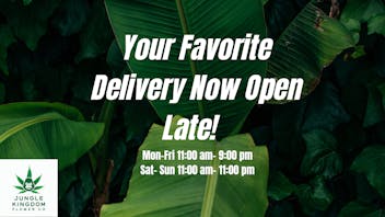 Jungle Kingdom Flower Co. Delivery Free Delivery on Orders $75+