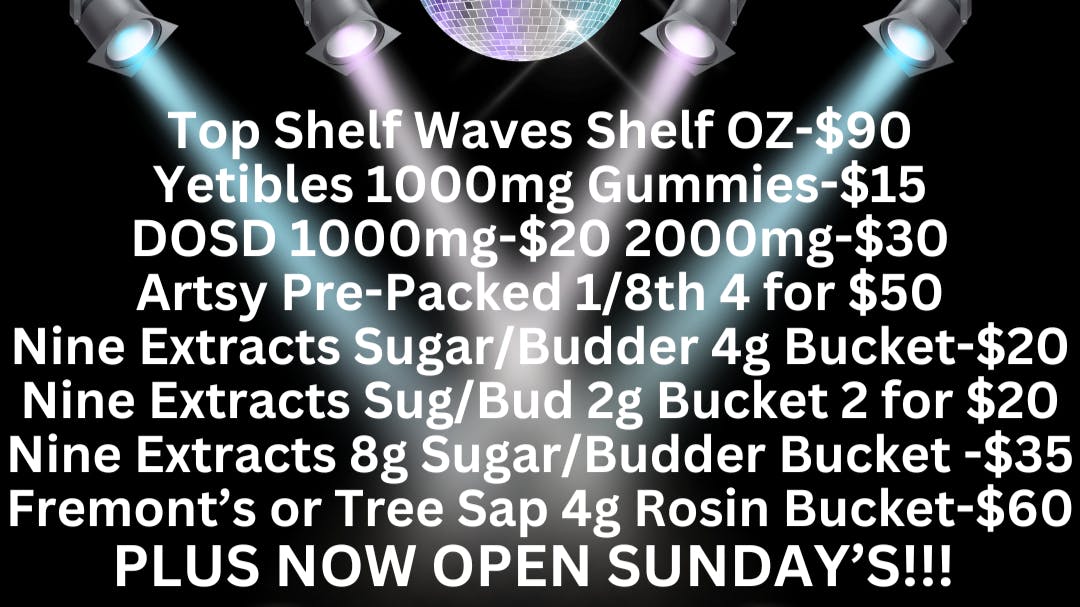 Ripple Cannabis Co Tina Turner PLUS May Deal Sheet!