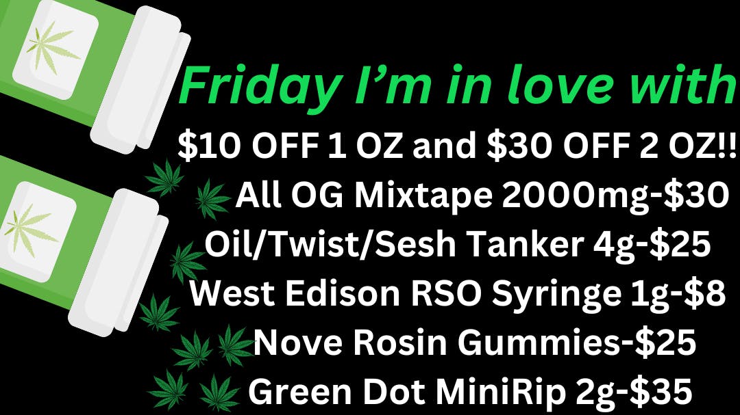 Ripple Cannabis Co The Cure Friday PLUS NEW April Deal Sheet!