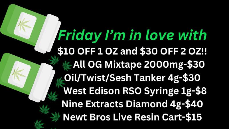 Ripple Cannabis Co The Cure Friday PLUS NEW Deal Sheet!