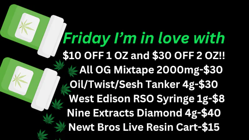 Ripple Cannabis Co The Cure Friday PLUS NEW Deal Sheet!