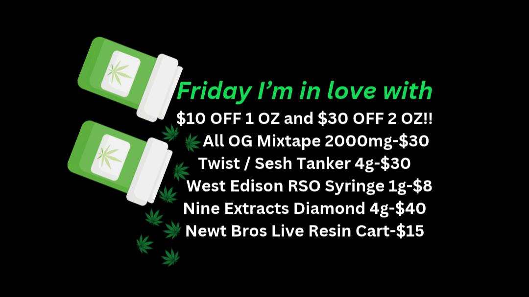Ripple Cannabis Co The Cure Friday PLUS NEW Deal Sheet!