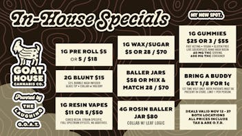 Goat House - Del City November In-House Deals