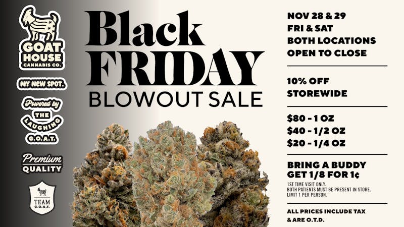 Goat House - Del City Black Friday Blowout Sale