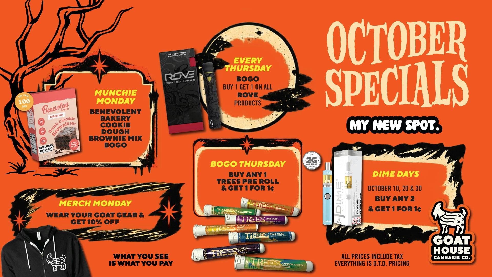 Goat House - May Ave October Deals at Goat House