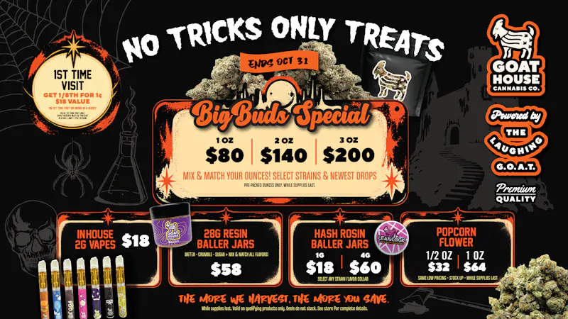 Goat House - May Ave NO TRICKS ONLY TREATS