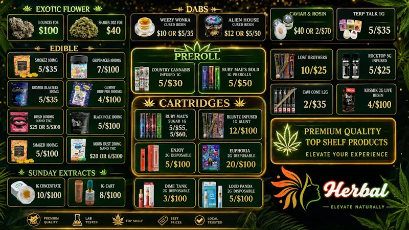 Herbal Meds Dispensary - Drive Thru CAVI CONE 1.3G - $15
